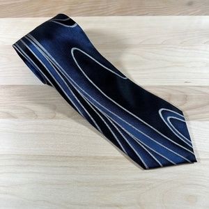 Buy 3 Ties for $45! Pierre Cardin 100% Silk Tie, Wavy Blues Pattern